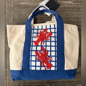 NWT Beaded Lobster Tote Bag